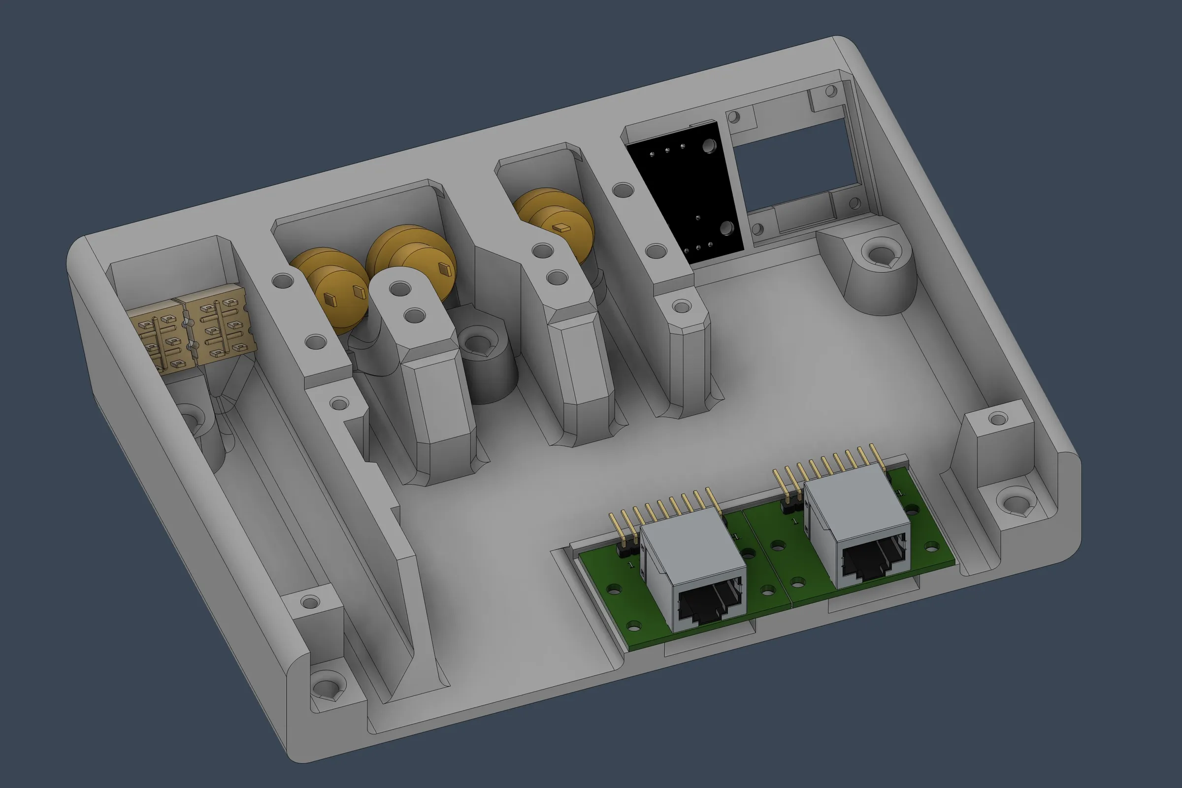 Desk Control Panel Front Enclosure